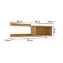 Ver imagem 5 de Conjunto para Lavanderia Aéreo com 2 Peças 100% MDF Vicenza Espresso Móveis Bege/Amêndoa/Off White