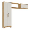 Ver imagem 3 de Conjunto para Lavanderia com 3 Peças 100% MDF Vicenza Espresso Móveis Bege/Amêndoa/Off White