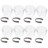 8 Baldes de Gelo com Tampa e Pegador 1,9l Transparente Crippa Plástico Champanheira   - 1