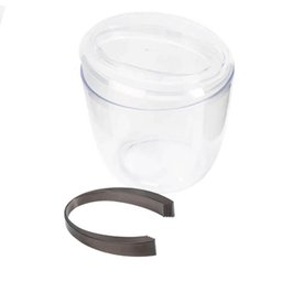 8 Baldes de Gelo com Tampa e Pegador 1,9l Transparente Crippa Plástico Champanheira   - 2
