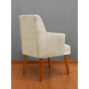 Ver imagem 4 de Kit 4 Cadeiras de Jantar Bela com Braço Suede Bege Suede Bege