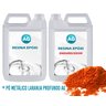 Porcelanato Líquido Metálico Laranja Profundo AG por M² Resinas ag Kit Porcelanato Líquido - 1