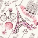 Ver imagem 1 de Papel de Parede Temático Decorativo Paris - 2,50x0,50m