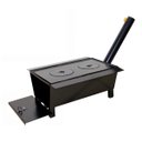 Ver imagem 1 de Fogão Churrasqueira Caipira Chapa 02 Furo Grelha 43x38x20cm Ouro Minas F078POM