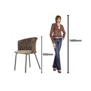 Ver imagem 7 de Conjunto Sala de Jantar com Mesa com 6 Cadeiras Santiago Marrom/Chocolate/Bege