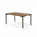 Ver imagem 4 de Conjunto Sala de Jantar com Mesa com 6 Cadeiras Santiago Marrom/Chocolate/Bege