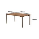 Ver imagem 3 de Conjunto Sala de Jantar com Mesa com 6 Cadeiras Santiago Marrom/Chocolate/Bege