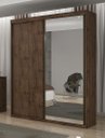 Ver imagem 1 de Guarda Roupa Solteiro com Espelho 2 Portas 3 Gavetas - Búzios-Canion - Star Móveis