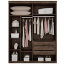 Ver imagem 3 de Guarda Roupa Solteiro com Espelho 2 Portas 3 Gavetas - Búzios-Canion - Star Móveis