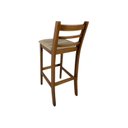 Ver imagem 7 de Banqueta Rubi Nogueira Alta em Madeira Maciça de Eucalipto Encosto em Madeira