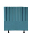 Ver imagem 2 de Cabeceira Estofada Carla 140CM Casal Suede Azul Turquesa - D A DECOR