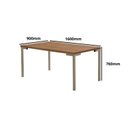 Ver imagem 3 de Conjunto Sala de Jantar com Mesa com 6 Cadeiras Santiago Marrom/Champagne/Bege