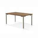 Ver imagem 4 de Conjunto Sala de Jantar com Mesa com 6 Cadeiras Santiago Marrom/Champagne/Bege