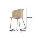 Ver imagem 5 de Conjunto Sala de Jantar com Mesa com 6 Cadeiras Santiago Marrom/Champagne/Bege