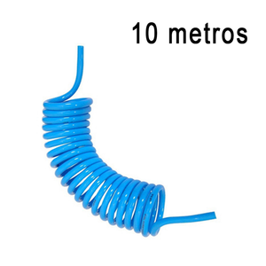 Mangueira Espiral Pneumatica Pu 8mm 10 Bar - 10 Metros
