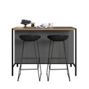 Ver imagem 7 de Mesa Bancada Gourmet Estilo Industrial 127cm Preto/Mel/Grafite