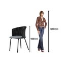 Ver imagem 7 de Conjunto Sala de Jantar com Mesa com 6 Cadeiras Santiago Preto/Cinza