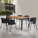 Ver imagem 1 de Conjunto Sala de Jantar com Mesa com 6 Cadeiras Santiago