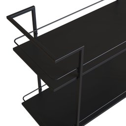 Carrinho Bar Estilo Industrial com 2 Prateleiras - 5