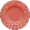 Kit 12 Pratos Fundos Mendi Coral Oxford® Cerâmica 23cm - 1