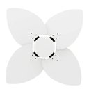 Ver imagem 4 de Ventilador de Teto Com Controle Remoto Natuvent Dahlia No Light 4 Pás Madeira Branco 127v