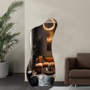 Ver imagem 2 de Espelheira Organico 170x70 E18 Couro Preto