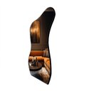 Ver imagem 3 de Espelheira Organico 170x70 E18 Couro Preto