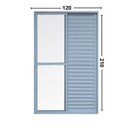 Ver imagem 5 de Porta Balcão 3 Folhas Alumínio 2,10 x 1,20 com Fechadura Branco Hale Esquadrias