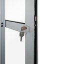 Ver imagem 4 de Porta Balcão 3 Folhas Alumínio 2,10 x 1,20 com Fechadura Branco Hale Esquadrias
