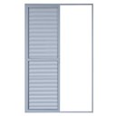 Ver imagem 3 de Porta Balcão 3 Folhas Alumínio 2,10 x 1,20 com Fechadura Branco Hale Esquadrias