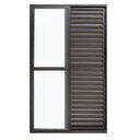 Ver imagem 2 de Porta Balcão 3 Folhas Alumínio 2,10 x 1,20 com Fechadura Preto Hale Esquadrias