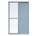 Ver imagem 2 de Porta Balcão 3 Folhas Alumínio 2,10 X 1,50 com Fechadura