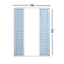 Ver imagem 3 de Porta Balcão 6 Folhas Alumínio 2,10 X 1,50 com Fechadura Hale Esquadrias