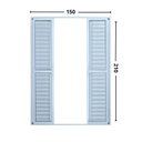 Ver imagem 3 de Porta Balcão 6 Folhas Alumínio 2,10 X 1,50 com Fechadura Hale Esquadrias