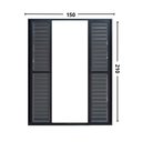 Ver imagem 3 de Porta Balcão 6 Folhas Alumínio 2,10 X 1,50 com Fechadura Hale Esquadrias