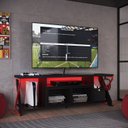 Ver imagem 1 de Rack Industrial para TV até 60 Polegadas com LED 160cm Gamer P1033 Preto