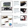 Rack Gamer para Tv até 60 Polegadas Industrial com Iluminação em Led RGB  P1033 - 11