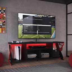 Rack Gamer para Tv até 60 Polegadas Industrial com Iluminação em Led RGB  P1033 - 1