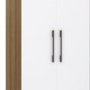 Ver imagem 4 de Guarda Roupa Casal Modulado Cp04 Delphi Avelã/branco L01 - Mpozenato