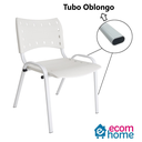 Ver imagem 3 de Jogo Mesa Redonda para Restaurante Comércio com 4 Cadeiras Iso Branca Base Branca Ecomhome