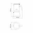 Ver imagem 2 de Cafeteira Italiana Indução 600ml em Aço Inox Tramontina 61768/050