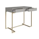 Ver imagem 5 de Escrivaninha Penteadeira Estilo Industrial com 2 Gavetas P1039 Bege/Champagne/Arena