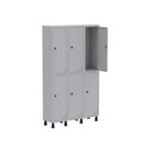 Ver imagem 3 de Armário Locker Guarda Volume Aço Light 6 Portas 103,5x179,5cm