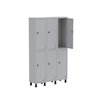 Armário Locker Guarda Volume Aço Light 6 Portas 103,5x179,5cm - 3