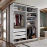 Closet Solteiro 100% Mdf Bp 159,5cm 3 Gavetas Monreale - 1