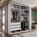 Ver imagem 1 de Closet Solteiro 100% Mdf Bp 159,5cm 3 Gavetas Monreale