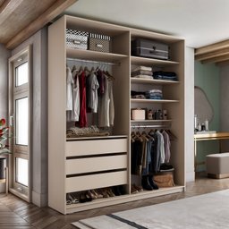 Closet Solteiro 100% Mdf Bp 159,5cm 3 Gavetas Monreale - 1