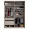 Closet Solteiro 100% Mdf Bp 159,5cm 3 Gavetas Monreale - 3