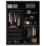 Closet Solteiro 100% Mdf Bp 159,5cm 3 Gavetas Monreale - 4