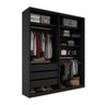 Closet Solteiro 100% Mdf Bp 159,5cm 3 Gavetas Monreale - 3